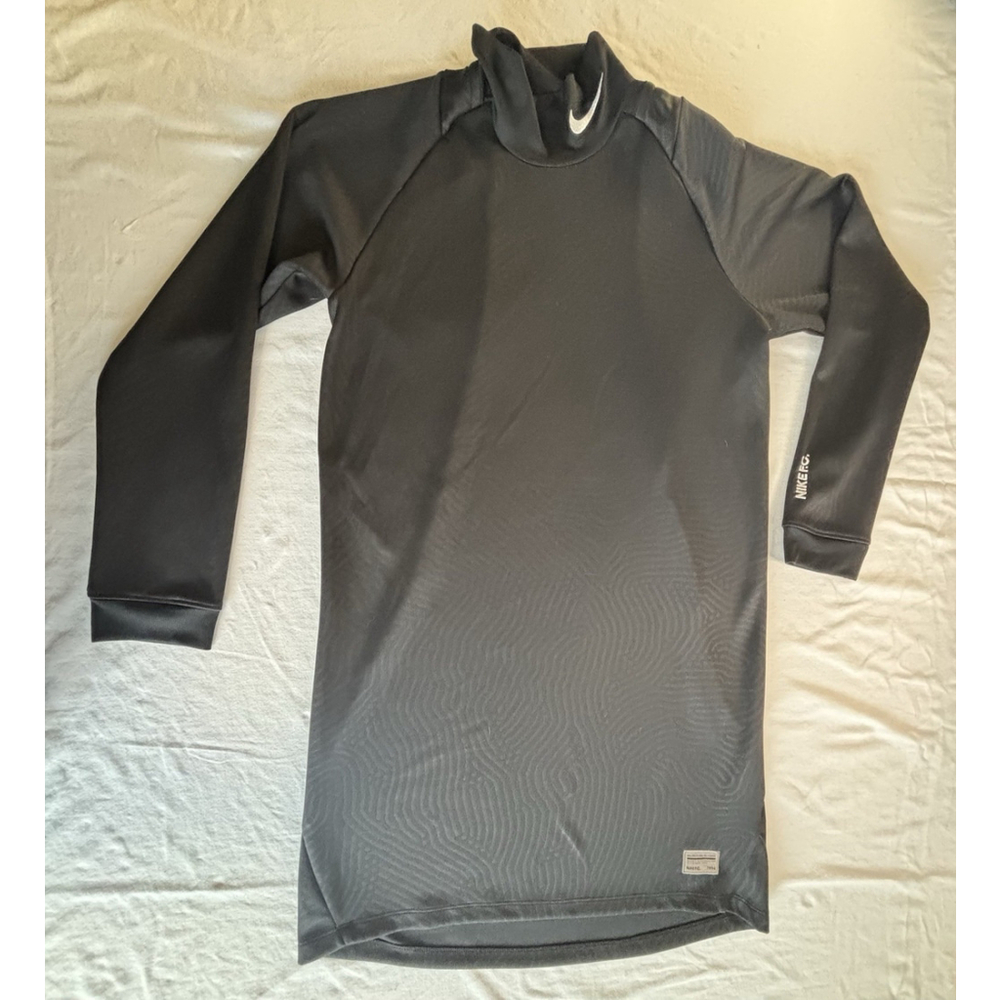 Nike F.C. Dri-Fit Mock Neck Long Sleeve Shirt Black Size Small
